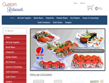 Tablet Screenshot of customrestaurants.com